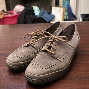 Mephisto grayish brown  #8322993 Air Jet oxford women’s shoes size 9
